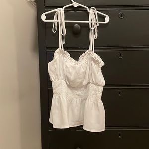 🤍 white crop top size S from a boutique(E & M) that is out of business now